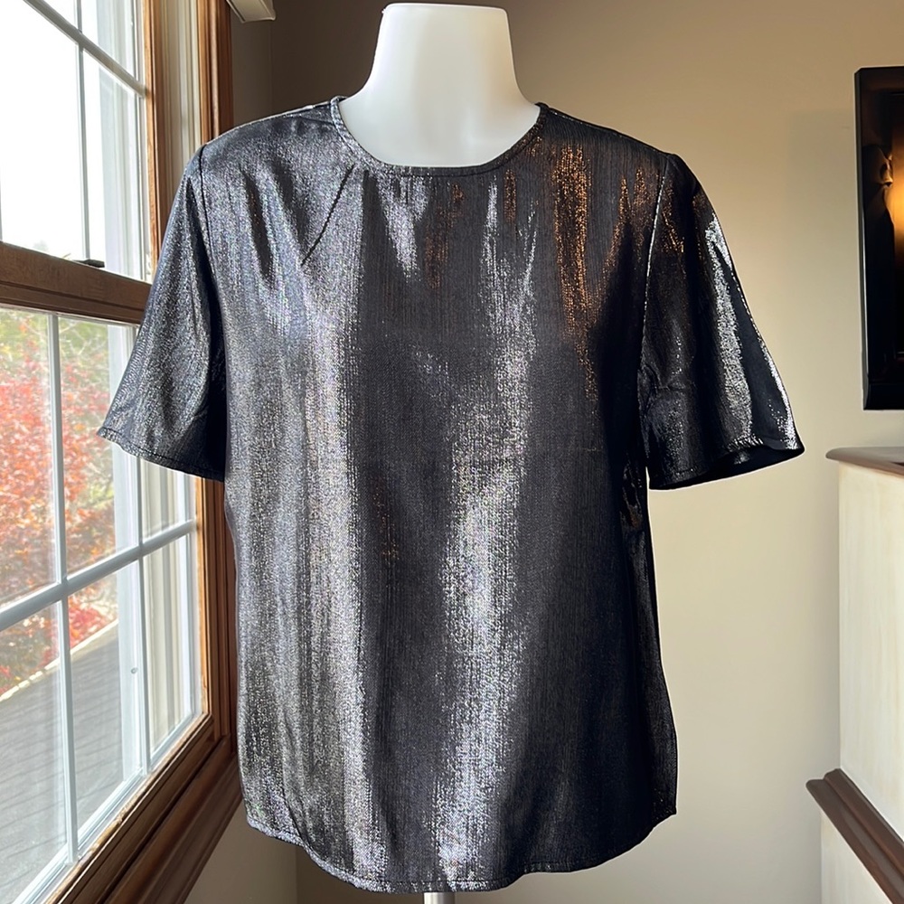 Sheeny Metallic Top